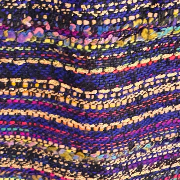 Kate Spade Kylie Jewelbox Purple Striped Tweed Mini Skirt Sz 12, EUC - Picture 6 of 11